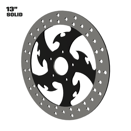 Tribal 13" solid rotor in black