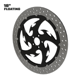 Tribal 18" floating rotor in black
