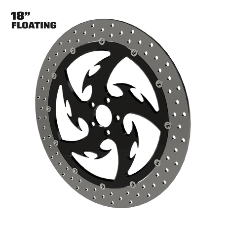 Tribal 18" floating rotor in black