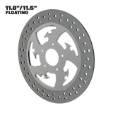 Tribal 11" floating rotor in polished