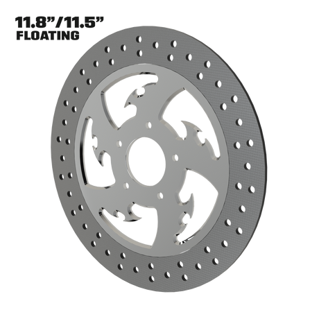 Tribal 11" floating rotor in polished