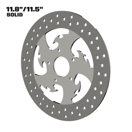 Tribal 11" solid rotor in polished
