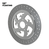 Tribal 13" floating rotor in polished
