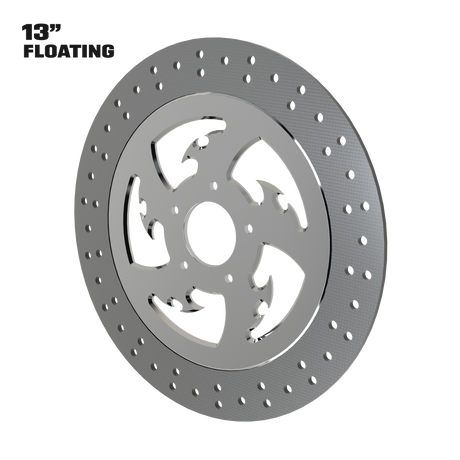Tribal 13" floating rotor in polished