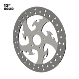 Tribal 13" solid rotor in polished