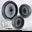 18x7 inch Harley-Davidson Big Fatty Black Double Cut Trike Kit