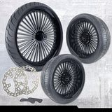 18x7 inch Harley-Davidson Big Fatty Black Double Cut Trike Kit