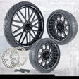 21x3.25"/18x7" Harley-Davidson G3 Black Double Cut Trike Kit
