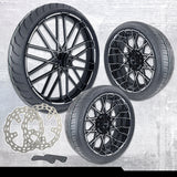 21x3.25"/18x7" Harley-Davidson G3 Black Double Cut Trike Kit