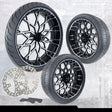 21x3.25"/18x7" Harley-Davidson OG.05 Black Double Cut Trike Kit