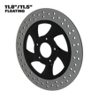 Twisted Steel 11" floating rotor in black