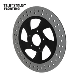 Twisted Steel 11" floating rotor in black