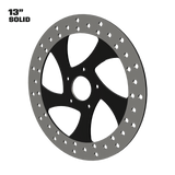 Twisted Steel 13" solid rotor in black