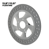 Twisted Steel 11" floating rotor in polished