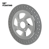 Twisted Steel 13" floating rotor in polished