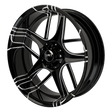 Tesler Harley Trike Black Double Cut Wheels