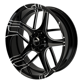 Tesler Harley Trike Black Double Cut Wheels