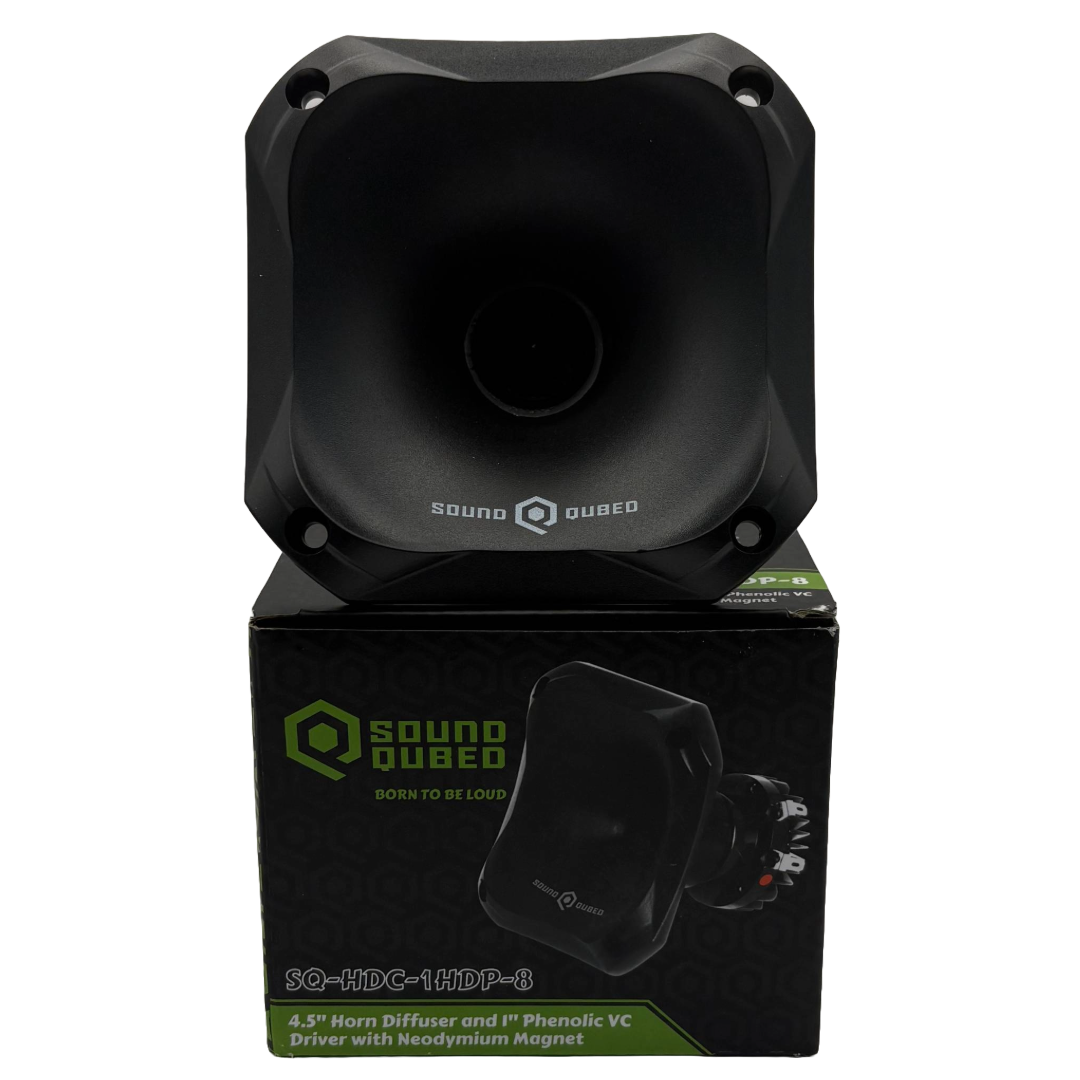 SoundQubed SQ-HDC-1HDP-8 4.5" Horn Diffuser and 1" Phenolic VC Driver with Neodyium Magnet