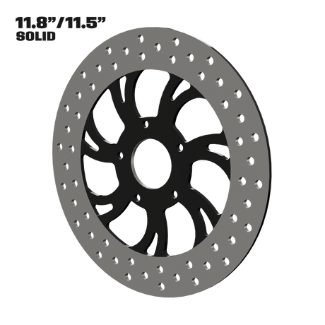 V Arm 11" solid rotor in black