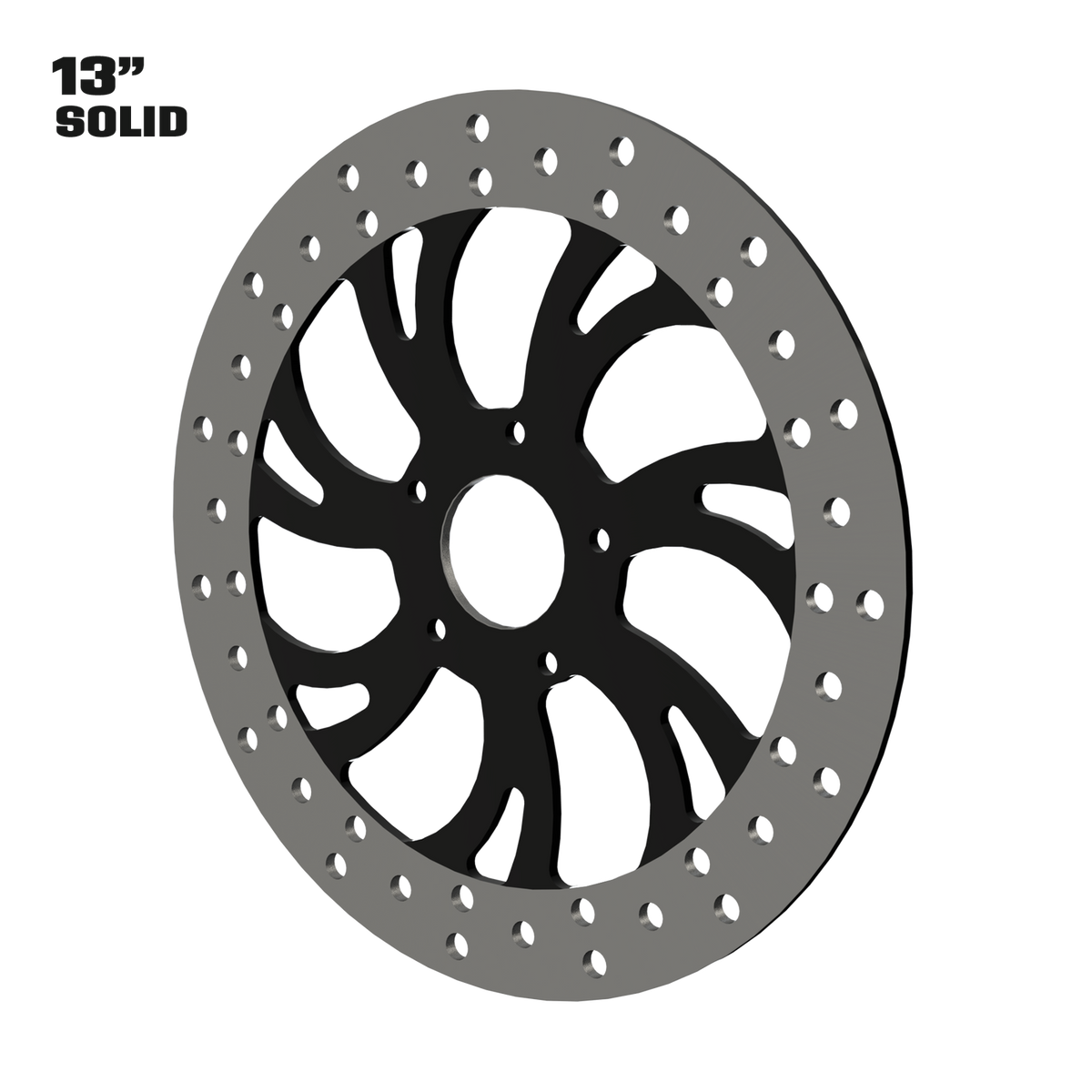 V Arm 13" solid rotor in black