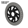 Villas 11" floating rotor in black