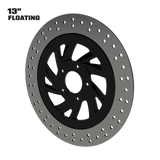 Villas 13" floating rotor in black