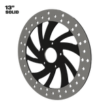 Villas 13" solid rotor in black