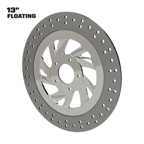 Villas 13" floating rotor in polished