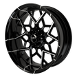 Vega Harley Trike Black Double Cut Wheels