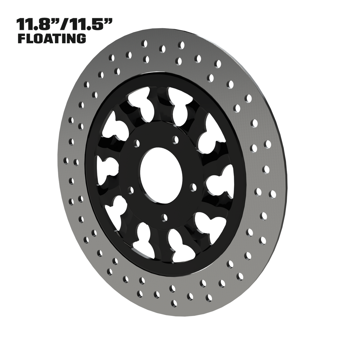Warlord 11" Floating Rotor in Black
