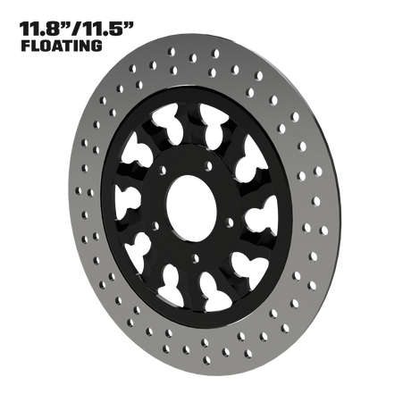 Warlord 11" Floating Rotor in Black