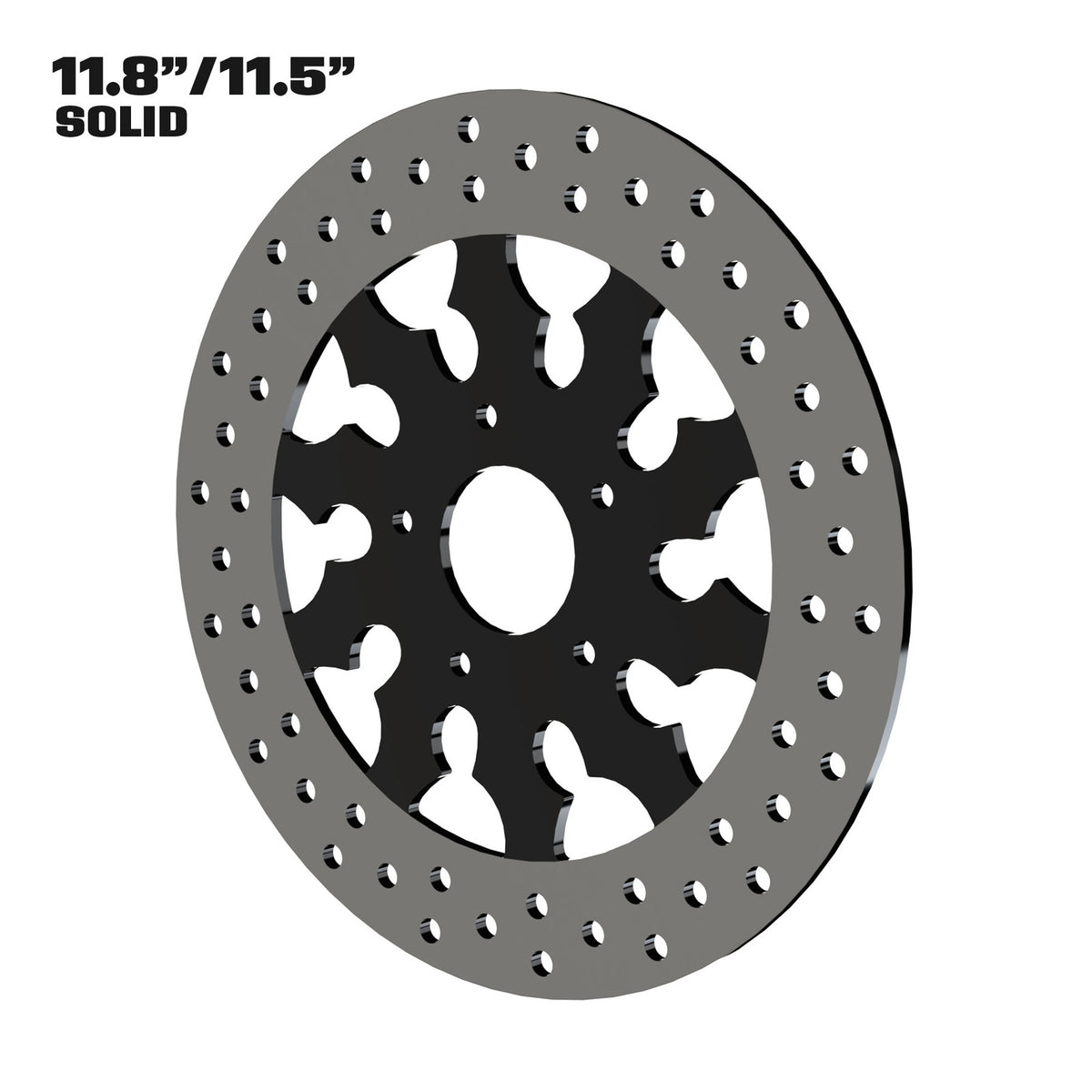 Warlord 11" Solid Rotor in Black