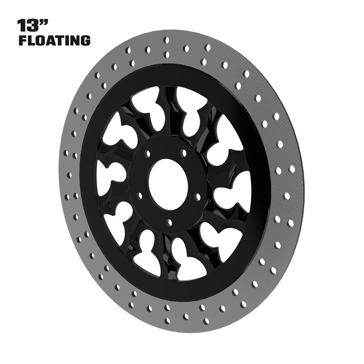 Warlord 13" Floating Rotor in Black