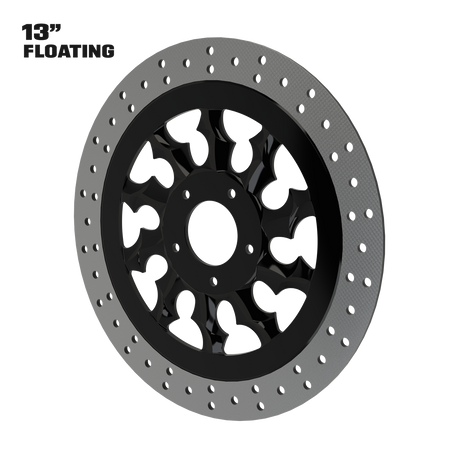 Warlord 13" Floating Rotor in Black