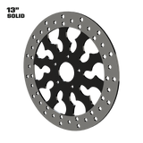 Warlord 13" Solid Rotor in Black