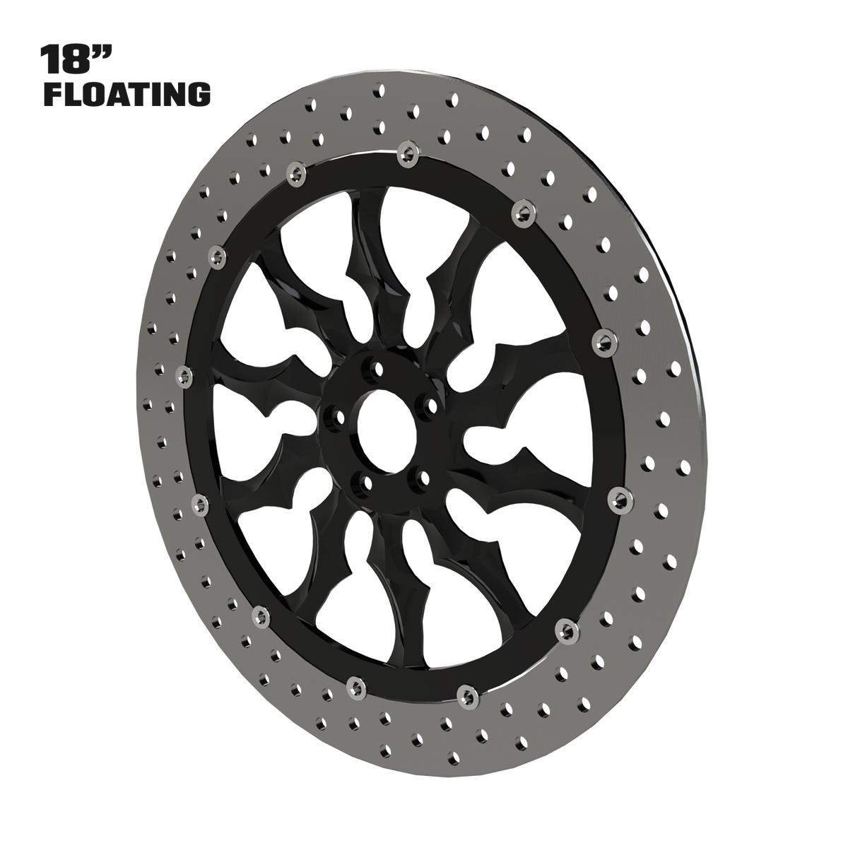 Warlord 18" Floating Rotor in Black