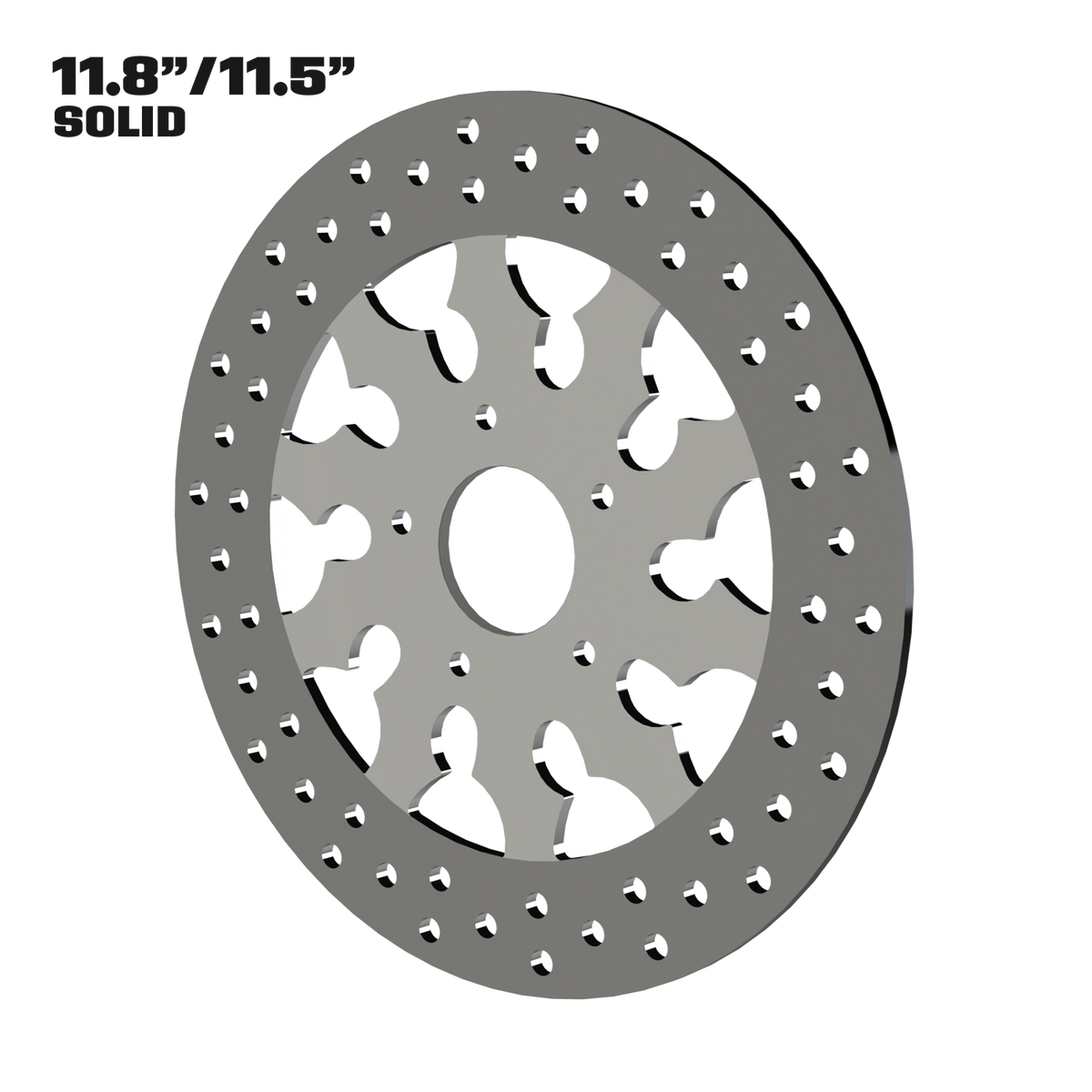 Warlord 11" Solid Rotor in Black
