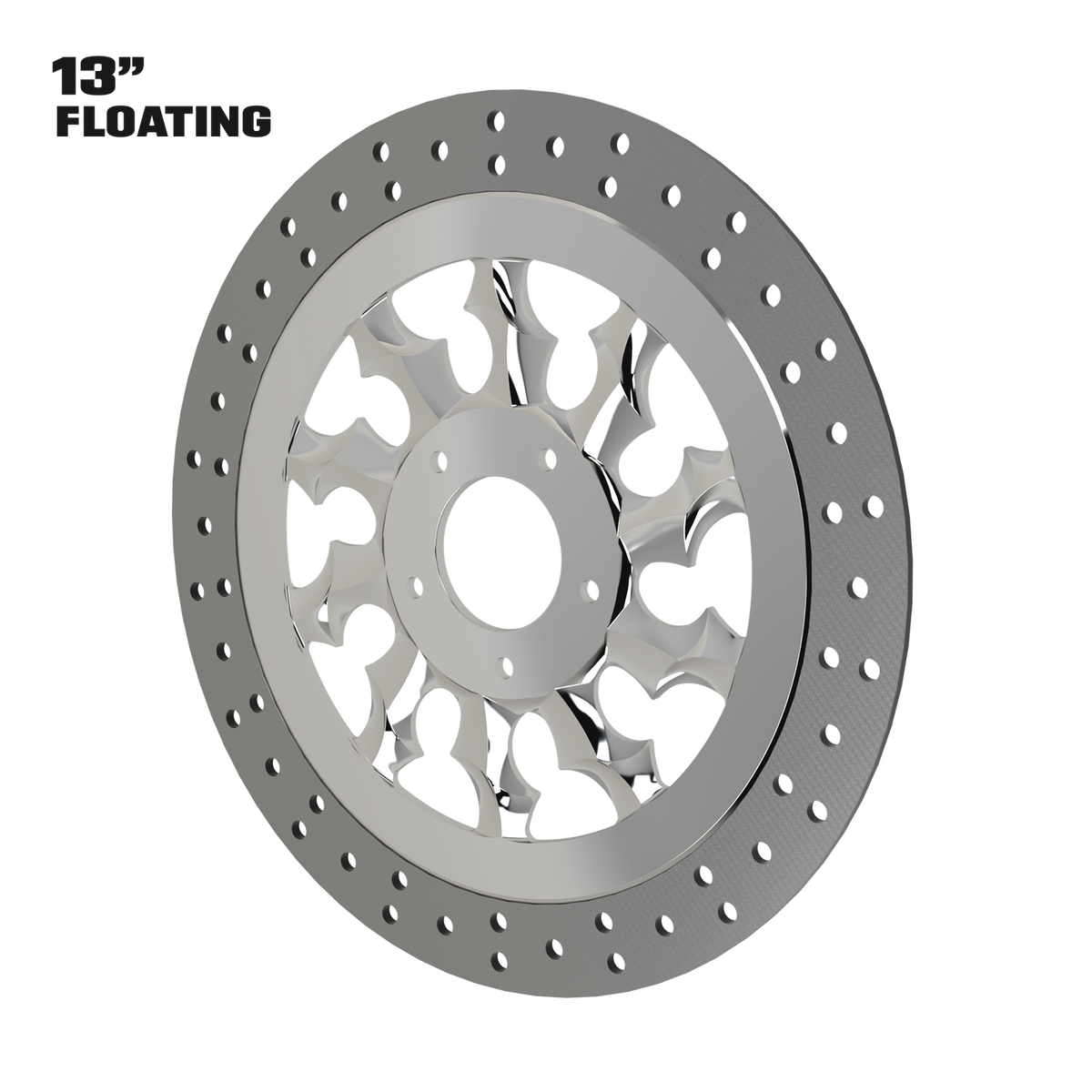 Warlord 13" Floating Rotor in Black