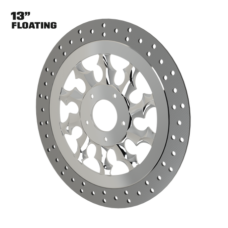 Warlord 13" Floating Rotor in Black