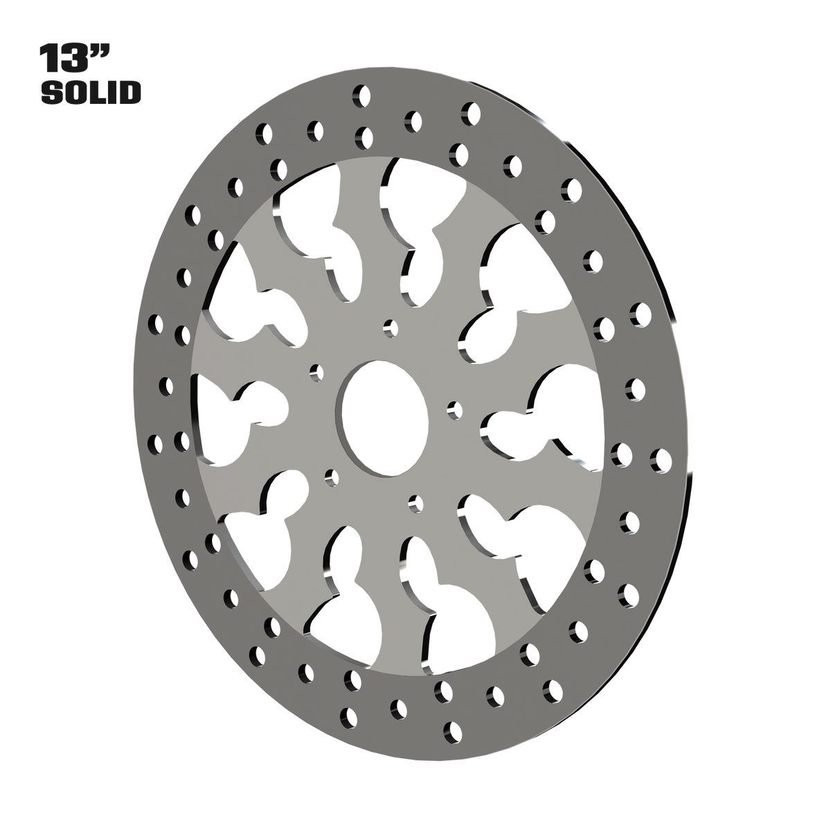 Warlord 13" Solid Rotor in Black