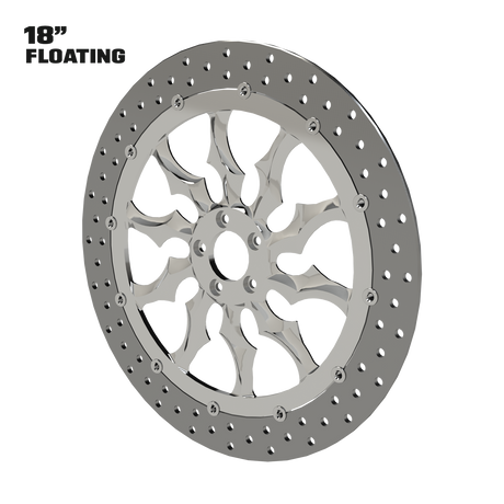 Warlord 18" Floating Rotor in Black
