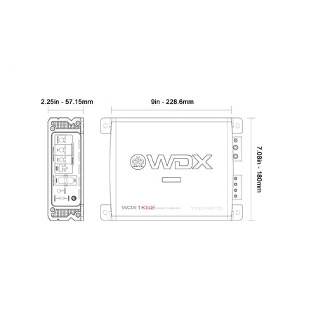 DB Drive WDX1KG2 : 1000W Class D WDX Monoblock Amplifier