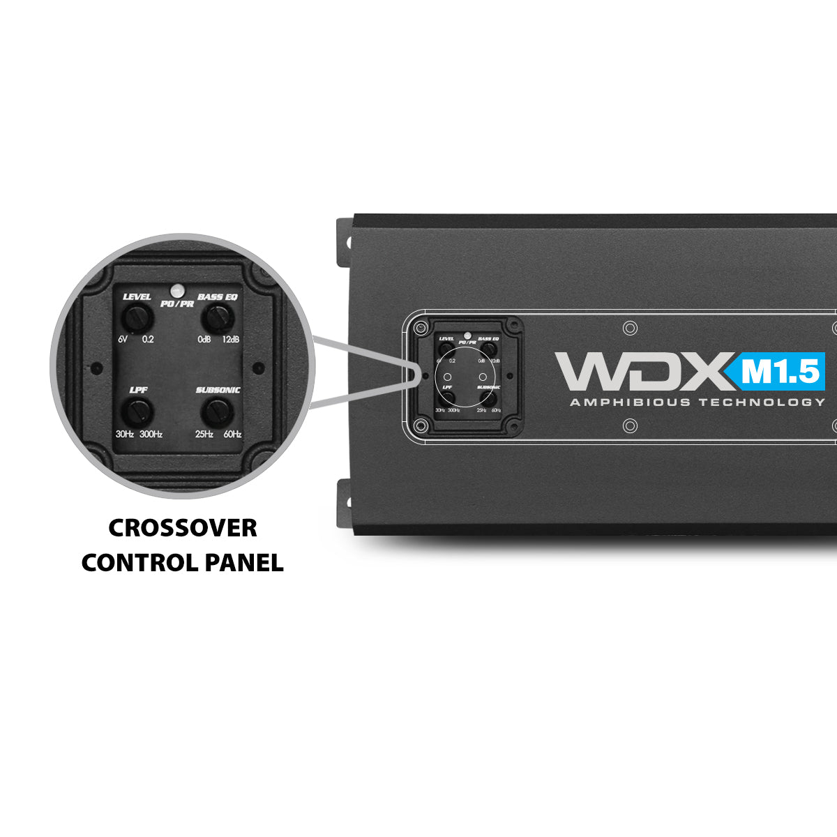 DB Drive WDX M1.5 : IPX6 Rated Marine Mono Class D Amplifier