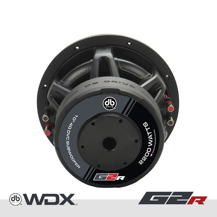 DB Drive WDX10G2R.2 : 10 in. Dual 2-Ohm Subwoofer