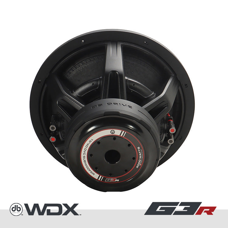 DB Drive WDX15G3R.4 : 15 in. Dual 4-Ohm Subwoofer