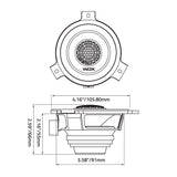 DB Drive WDX4-JP : WDX 4" NEO 2-Way Loudspeaker (Jeep OEM Fit) (1 Pair)