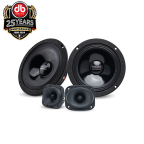 DB Drive WDX5-6.5-2MTW : WDX Shallow Mount 6.5" PRO Audio Component Kit