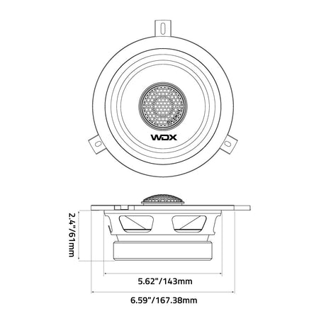 DB Drive WDX65-JP : 6.5" 2-Way Jeep Loudspeakers (1 Pair)