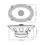DB Drive WDX69MOTO : 6"×9" Moto 2-Way Motorcycle Loudspeakers (1 Pair)