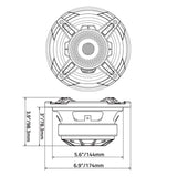 DB Drive WDX6MOTO-CD : 6.5" Moto 2-Way Loudspeaker W/Back Mounted Compression Driver (1 Pair)